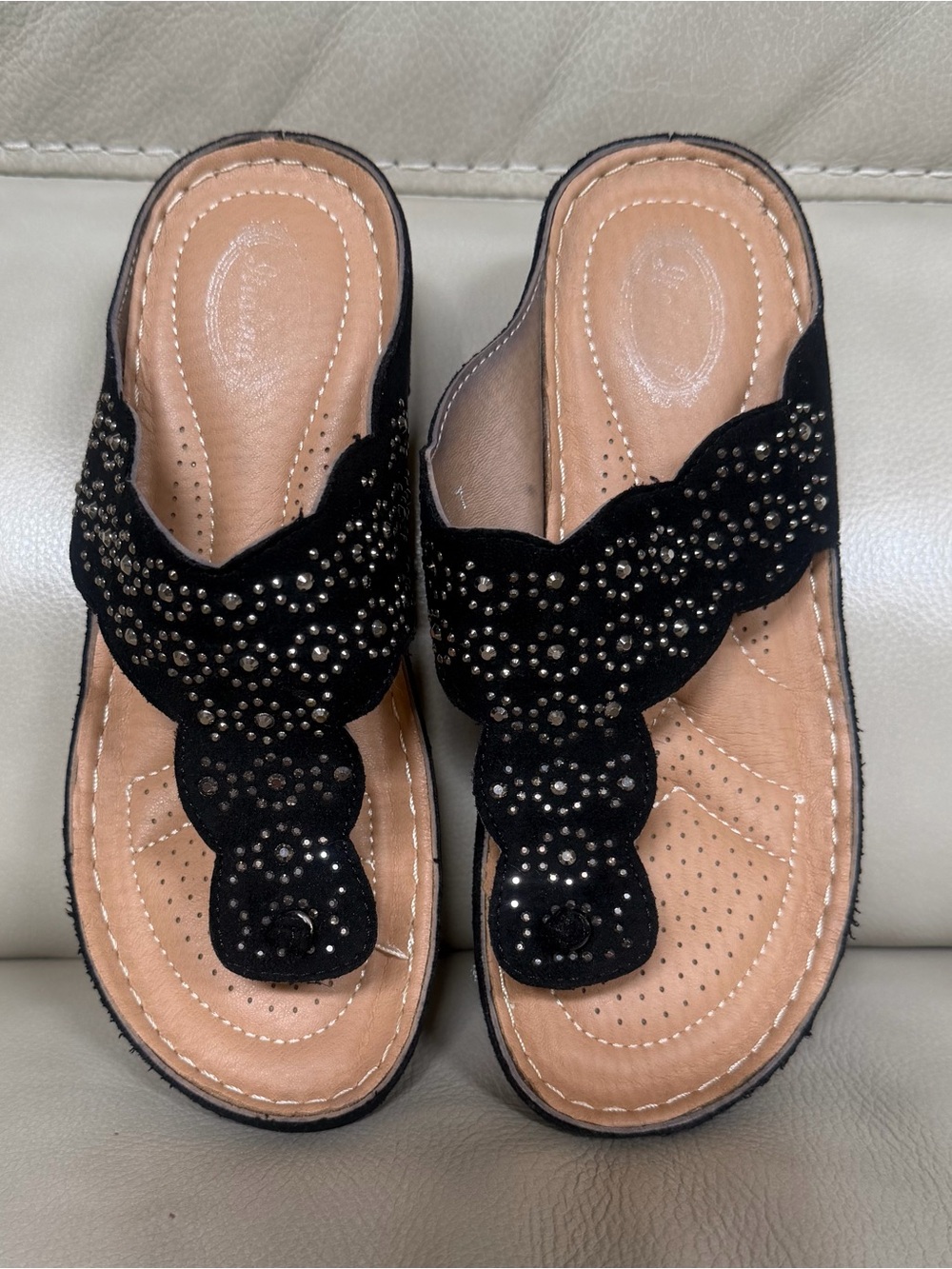 Black Orthopedic Sandale size 6.5